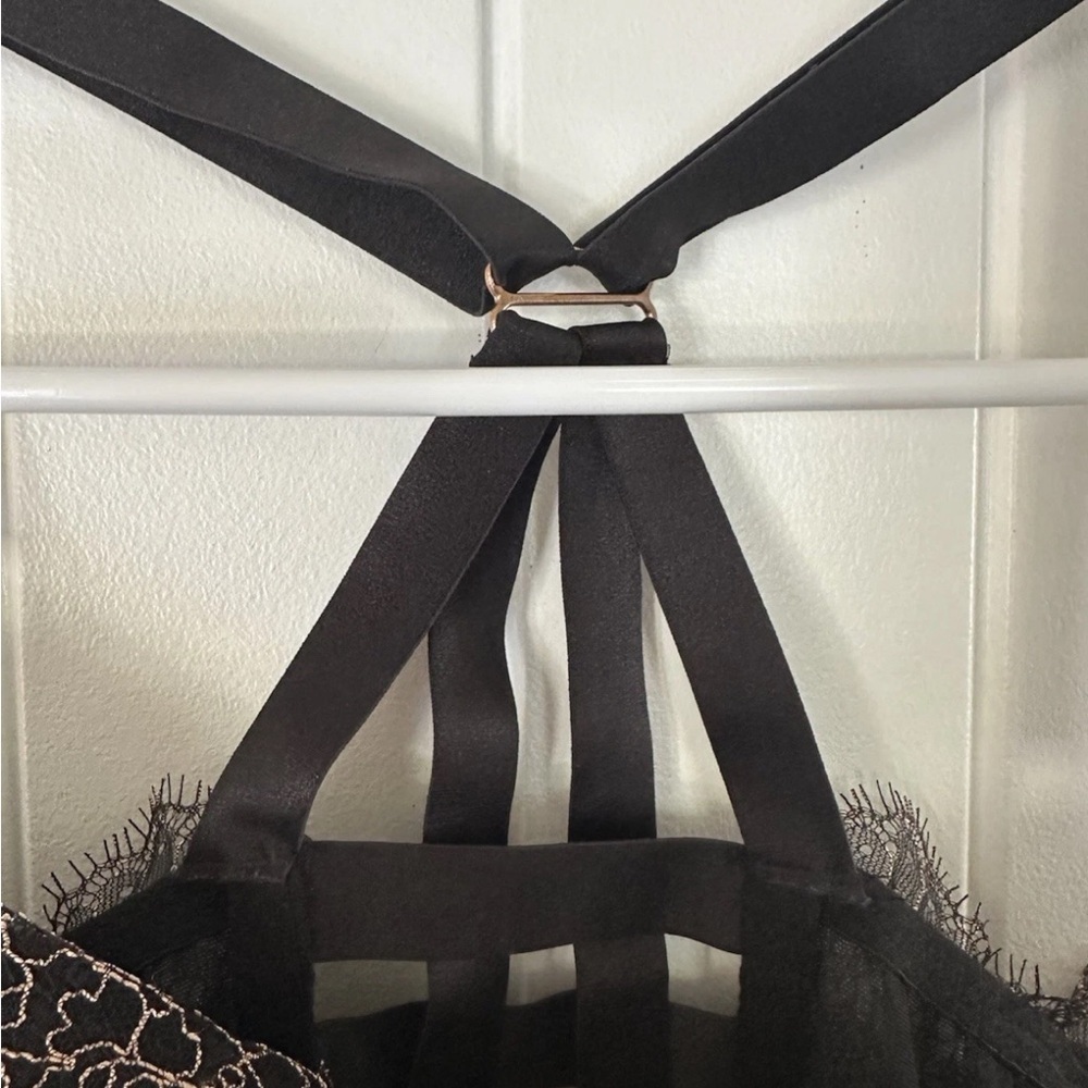 Victoria's Secret Black Lace Bra with Strappy Design - Picture 3 of 5